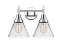Bathroom Fixtures Two Lights by Innovations ( 405 | 447-2W-PC-G42-LED Caden ) 