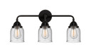 Bathroom Fixtures Three Lights by Innovations ( 405 | 288-3W-BK-G54-LED Nouveau 2 ) 