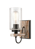Sconces Single Glass by Innovations ( 405 | 442-1W-BK-SDY Paladin ) 