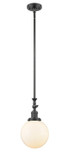 Mini Pendants Glass Down by Innovations ( 405 | 206-OB-G201-8-LED Franklin Restoration ) 