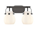 Bathroom Fixtures Two Lights by Innovations ( 405 | 423-2W-BK-G410-6WH Downtown Urban ) 