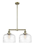 Linear/Island 2 Light Bar by Innovations ( 405 | 209-AB-G713-L-LED Franklin Restoration ) 