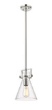 Mini Pendants Glass Down by Innovations ( 405 | 411-1SS-PN-G411-8CL Downtown Urban ) 