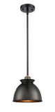 Mini Pendants Metal Shade by Innovations ( 405 | 516-1S-BAB-M14-BK-LED Ballston ) 