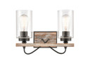 Bathroom Fixtures Two Lights by Innovations ( 405 | 442-2W-BK-G4424 Paladin ) 