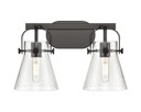 Bathroom Fixtures Two Lights by Innovations ( 405 | 423-2W-BK-G411-6SDY Downtown Urban ) 