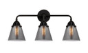 Bathroom Fixtures Three Lights by Innovations ( 405 | 288-3W-BK-G63-LED Nouveau 2 ) 