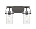 Bathroom Fixtures Two Lights by Innovations ( 405 | 423-2W-BK-G423-7DE Downtown Urban ) 