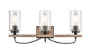 Bathroom Fixtures Three Lights by Innovations ( 405 | 442-3W-BK-G4424-LED Paladin ) 