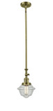 Mini Pendants Glass Down by Innovations ( 405 | 206-AB-G534-LED Franklin Restoration ) 