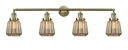 Bathroom Fixtures Four Lights by Innovations ( 405 | 215-AB-G146-LED Franklin Restoration ) 