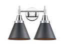 Bathroom Fixtures Two Lights by Innovations ( 405 | 447-2W-PC-M13-BK-LED Caden ) 