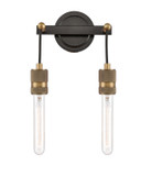 Bathroom Fixtures Two Lights by Innovations ( 405 | 444-2W-BAB-T9-7-LED Ellis ) 