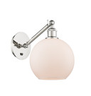 Sconces Single Glass by Innovations ( 405 | 317-1W-PN-G121-8-LED Ballston ) 