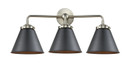 Bathroom Fixtures Three Lights by Innovations ( 405 | 284-3W-SN-M13-BK Nouveau ) 