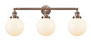 Bathroom Fixtures Three Lights by Innovations ( 405 | 205-AC-G201-8-LED Franklin Restoration ) 