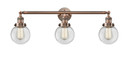 Bathroom Fixtures Three Lights by Innovations ( 405 | 205-AC-G202-6-LED Franklin Restoration ) 