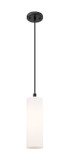 Mini Pendants Glass Down by Innovations ( 405 | 434-1P-BK-G434-12WH Downtown Urban ) 