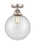 Semi-Flush Mts. Glass Down by Innovations ( 405 | 288-1C-SN-G204-10-LED Nouveau 2 ) 