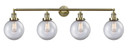 Bathroom Fixtures Four Lights by Innovations ( 405 | 215-AB-G202-8 Franklin Restoration ) 