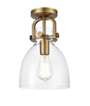 Semi-Flush Mts. Glass Down by Innovations ( 405 | 410-1F-BB-G412-8CL Downtown Urban ) 