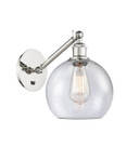 Sconces Single Glass by Innovations ( 405 | 317-1W-PN-G124-8-LED Ballston ) 