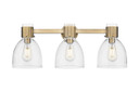 Bathroom Fixtures Three Lights by Innovations ( 405 | 464-3W-BB-G464D-7CL Downtown Urban ) 