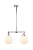 Linear/Island 2 Light Bar by Innovations ( 405 | 209-PN-G201-8-LED Franklin Restoration ) 