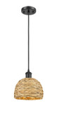 Mini Pendants Glass Down by Innovations ( 405 | 516-1P-BK-RBD-8-NAT Ballston ) 