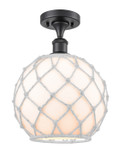 Semi-Flush Mts. Glass Down by Innovations ( 405 | 516-1C-BK-G121-10RW-LED Ballston ) 
