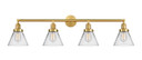 Bathroom Fixtures Four Lights by Innovations ( 405 | 215-SG-G42 Franklin Restoration ) 