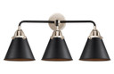 Bathroom Fixtures Three Lights by Innovations ( 405 | 288-3W-BPN-M13-BK-LED Nouveau 2 ) 