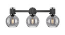 Bathroom Fixtures Three Lights by Innovations ( 405 | 464-3W-BK-G464B-7SM Downtown Urban ) 