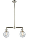 Linear/Island 2 Light Bar by Innovations ( 405 | 209-PN-G202-6-LED Franklin Restoration ) 