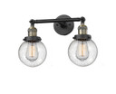 Bathroom Fixtures Two Lights by Innovations ( 405 | 208-BAB-G204-6 Franklin Restoration ) 