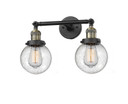 Bathroom Fixtures Two Lights by Innovations ( 405 | 208-BAB-G204-6-LED Franklin Restoration ) 