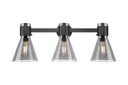 Bathroom Fixtures Three Lights by Innovations ( 405 | 464-3W-BK-G464C-7SM Downtown Urban ) 