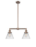 Mid. Chandeliers Glass Down by Innovations ( 405 | 209-AC-G42-LED Franklin Restoration ) 