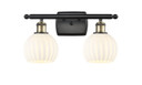 Bathroom Fixtures Two Lights by Innovations ( 405 | 516-2W-BAB-G1217-6WV Ballston ) 