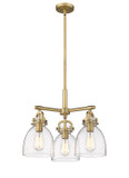 Mini Chandeliers Glass Shade by Innovations ( 405 | 410-3CR-BB-G412-7SDY Downtown Urban ) 