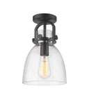Semi-Flush Mts. Glass Down by Innovations ( 405 | 410-1F-BK-G412-8SDY Downtown Urban ) 