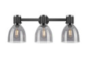Bathroom Fixtures Three Lights by Innovations ( 405 | 464-3W-BK-G464D-7SM Downtown Urban ) 