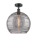 Semi-Flush Mts. Glass Down by Innovations ( 405 | 516-1C-BK-G1213-14SM Ballston ) 