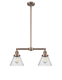 Mid. Chandeliers Glass Down by Innovations ( 405 | 209-AC-G44-LED Franklin Restoration ) 