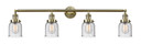 Bathroom Fixtures Four Lights by Innovations ( 405 | 215-AB-G54 Franklin Restoration ) 