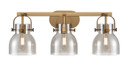 Bathroom Fixtures Three Lights by Innovations ( 405 | 423-3W-BB-G412-6SM Downtown Urban ) 