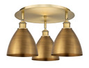 Flush Mounts Metal Shade by Innovations ( 405 | 516-3C-BB-MBD-75-BB Ballston ) 