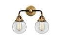 Bathroom Fixtures Two Lights by Innovations ( 405 | 288-2W-BAB-G202-6-LED Nouveau 2 ) 