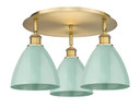 Flush Mounts Metal Shade by Innovations ( 405 | 516-3C-BB-MBD-75-SF Ballston ) 