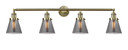 Bathroom Fixtures Four Lights by Innovations ( 405 | 215-AB-G63 Franklin Restoration ) 